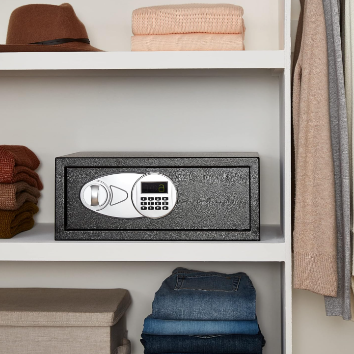 AMAZON BASICS Steel Security Safe with Digital Keypad