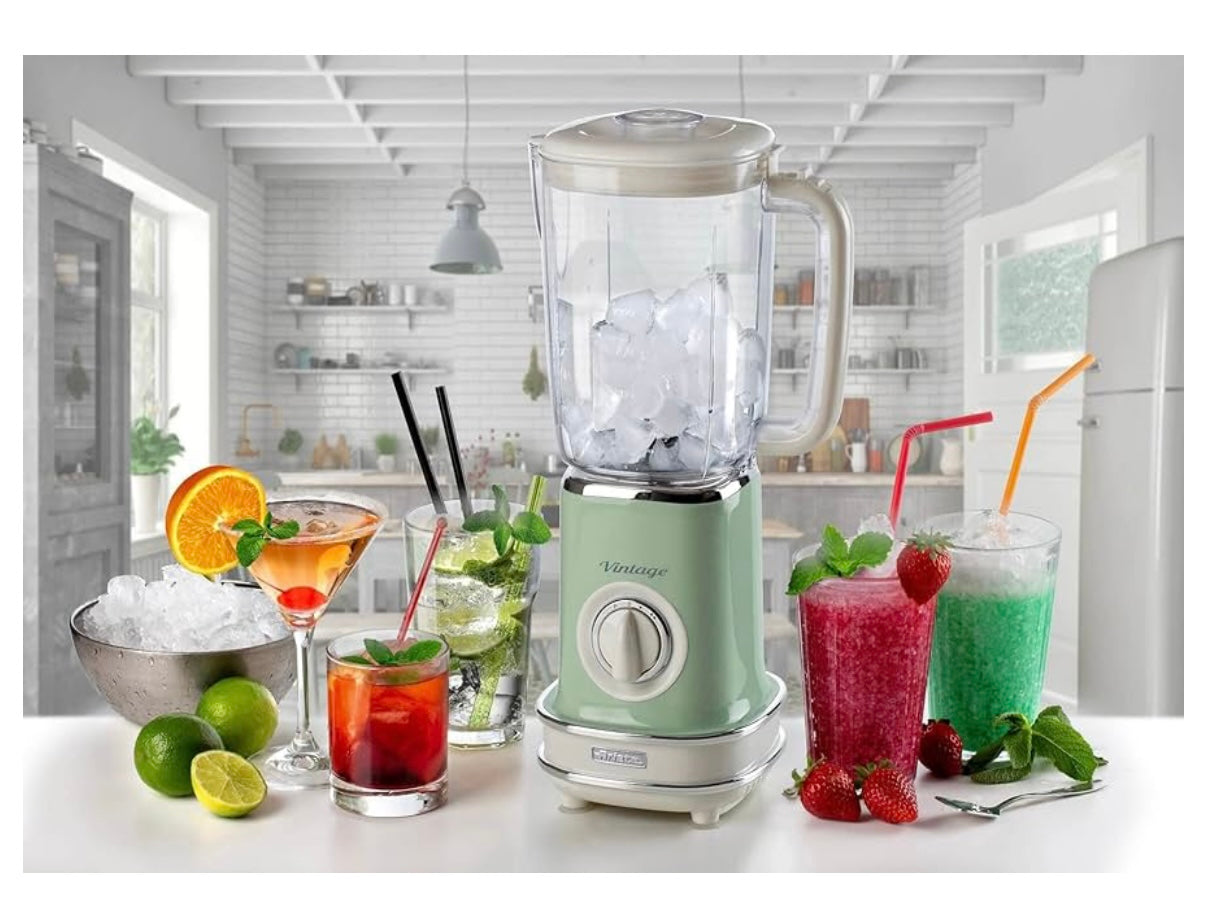 Ariete Vintage Blender 1.5L, 500W, 2 Speed Ice Crusher Function