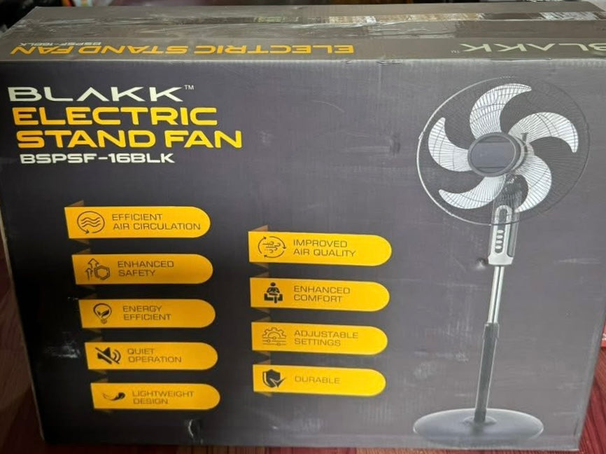 Blakk 16-inch Stand Fan BSPSF-16BLK