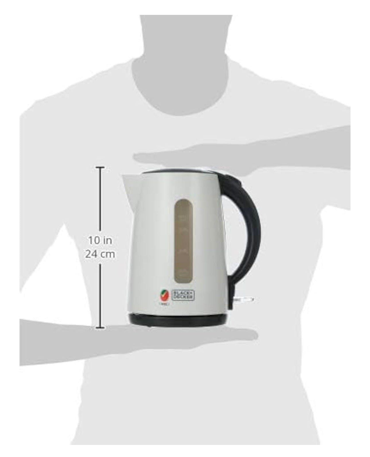 BLACK+DECKER Cordless Electric Kettle, 2200W, 1.7L Plastic