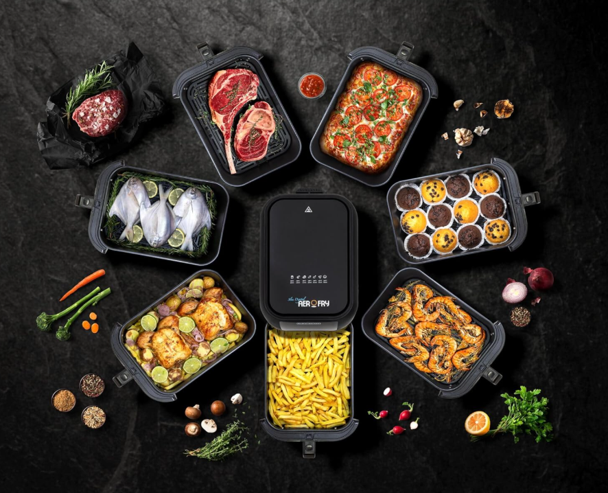 BLACK+DECKER Digital Air Fryer, 1700W, 8L Family-Sized Capacity