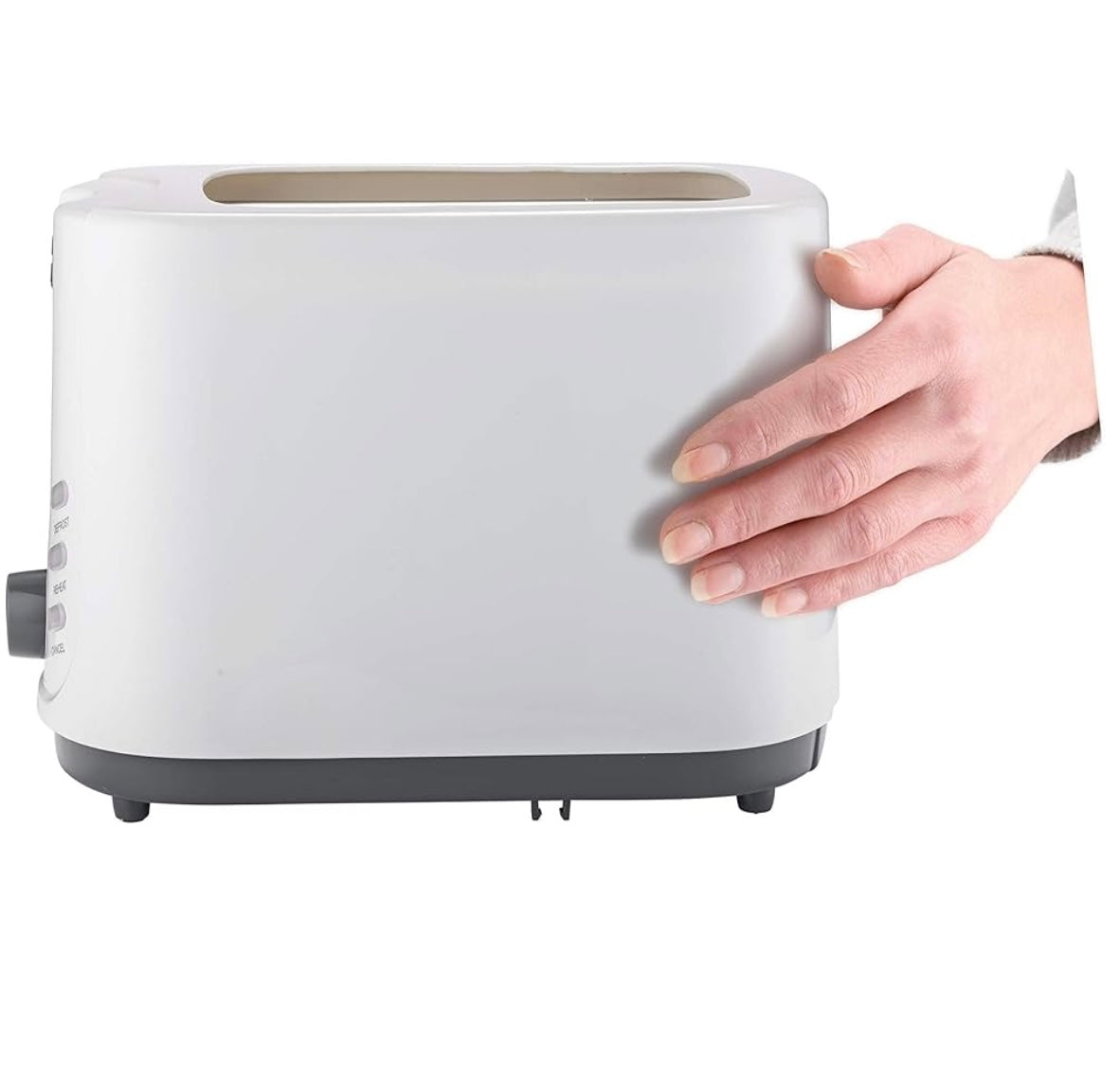 BLACK+DECKER 2-Slice Cool Touch Bread Toaster, 750W, White