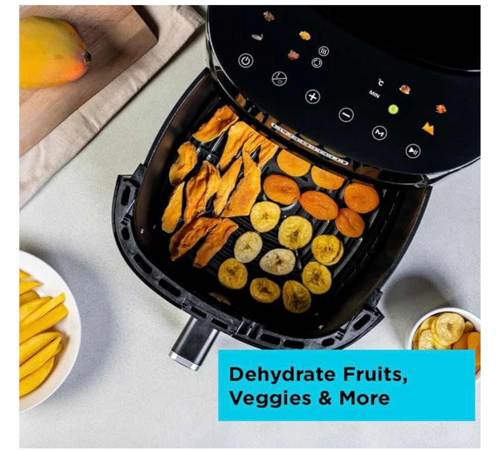 BLACK+DECKER 8-in-1 Digital Air Fryer with Window, 7.2L capacity, 1800W, rapid Air Technology