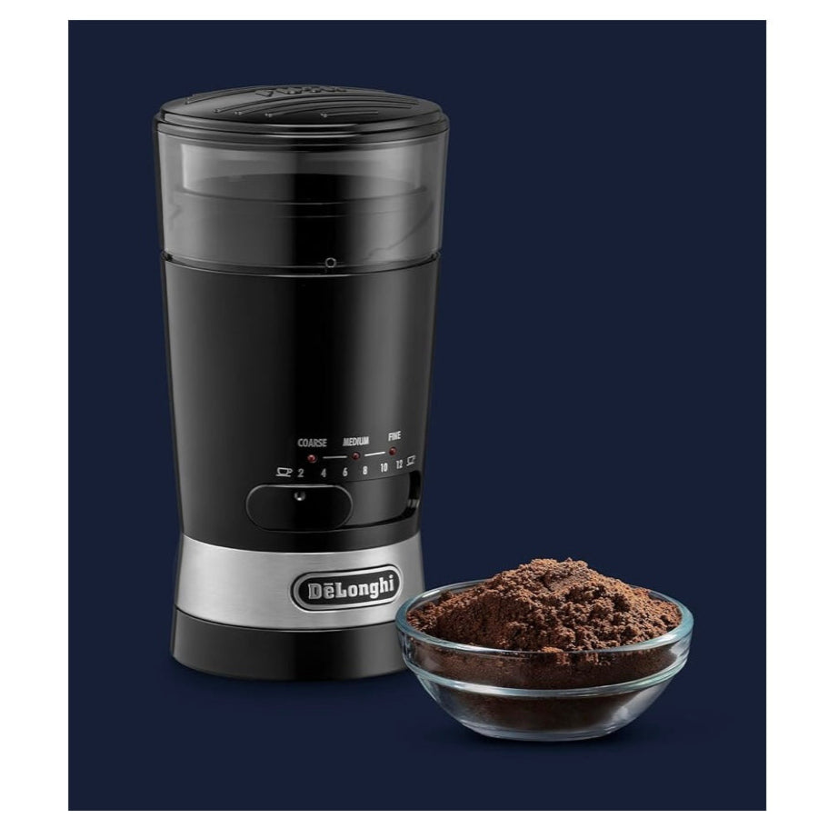 De'Longhi Electric Coffee Grinder, Stainless Steel Blade