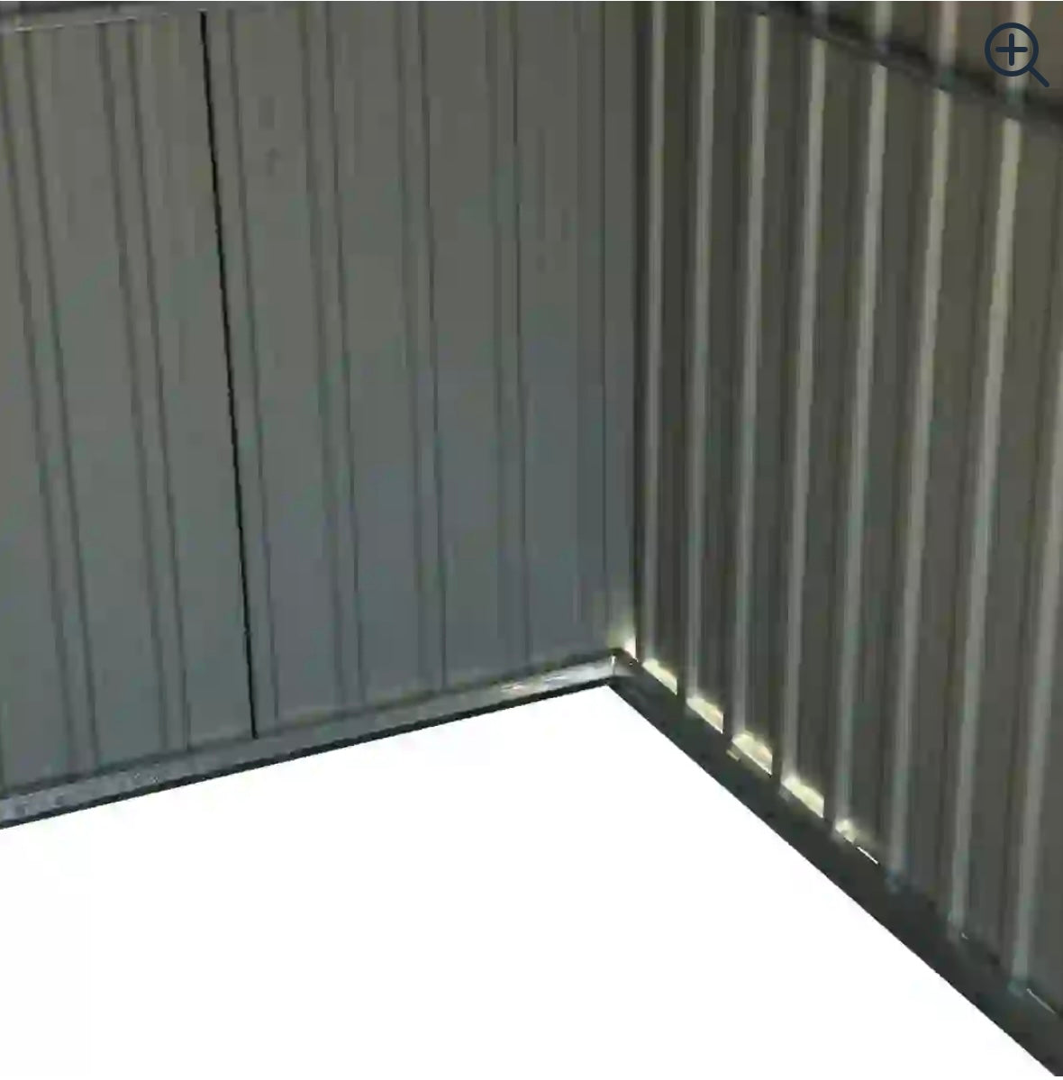 GoodHome Metal Apex Shed W/Double Sliding Door (3.67 x 3.22 x 2.17 m)
