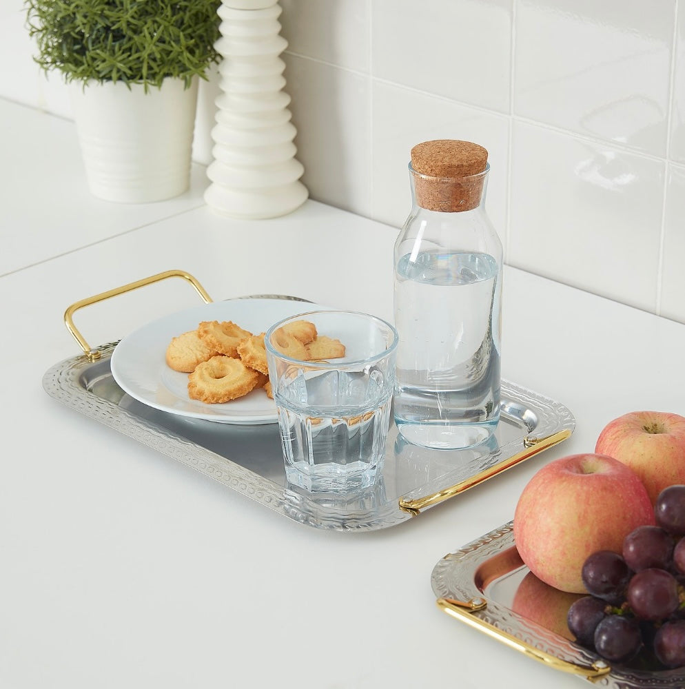 IKEA HUSBEHOV Tray, set of 2, stainless steel