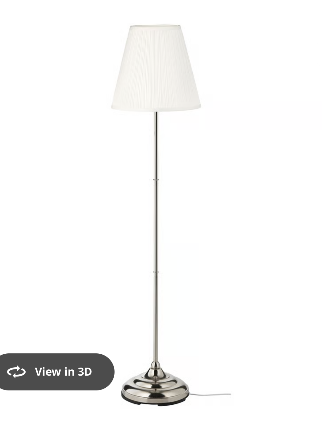 IKEA ÅRSTID Floor lamp, brass/white