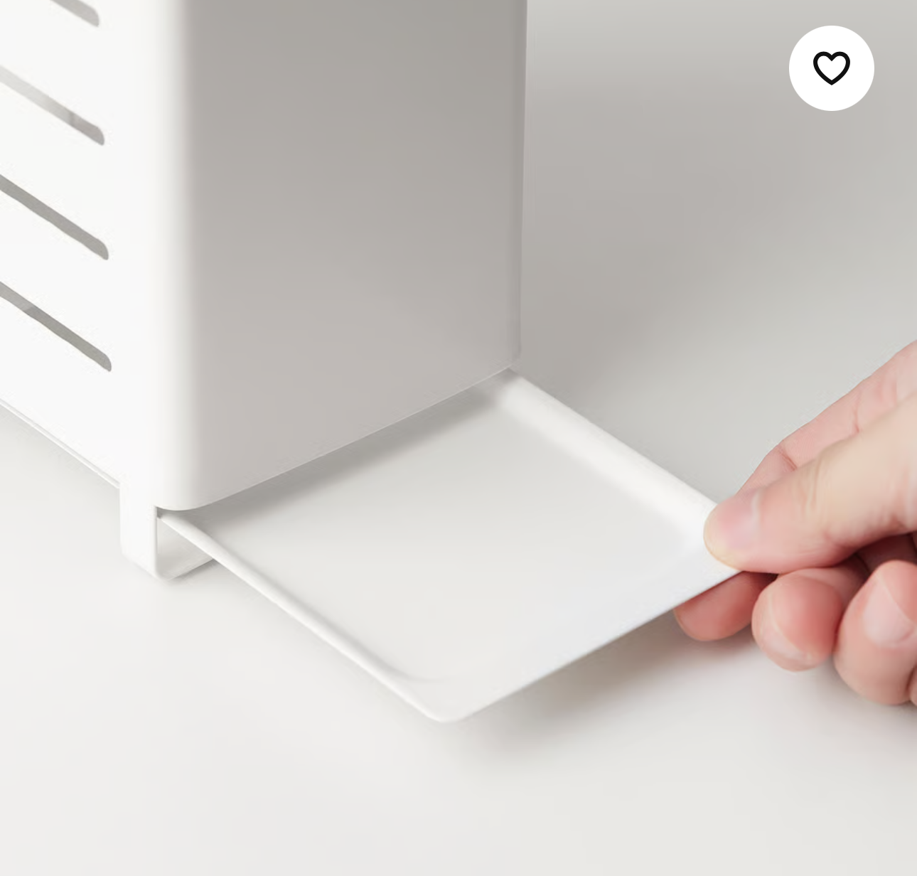 IKEA AVSTEG Knife block, bamboo/white, 23 cm (9 ")