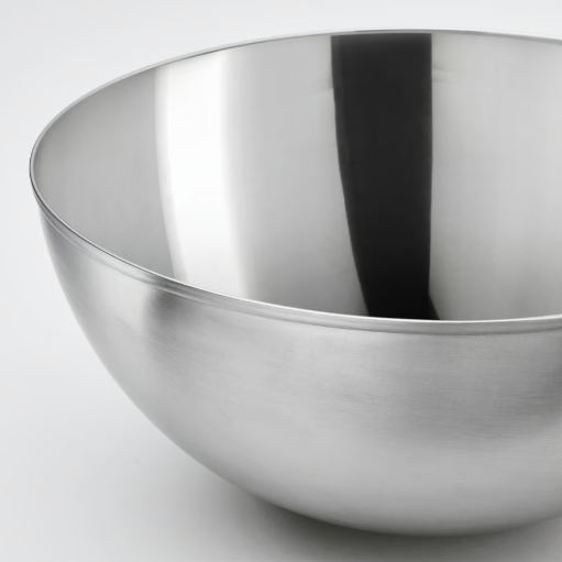 IKEA BLANDA BLANK Serving bowl, stainless steel, 20 cm (8 ")