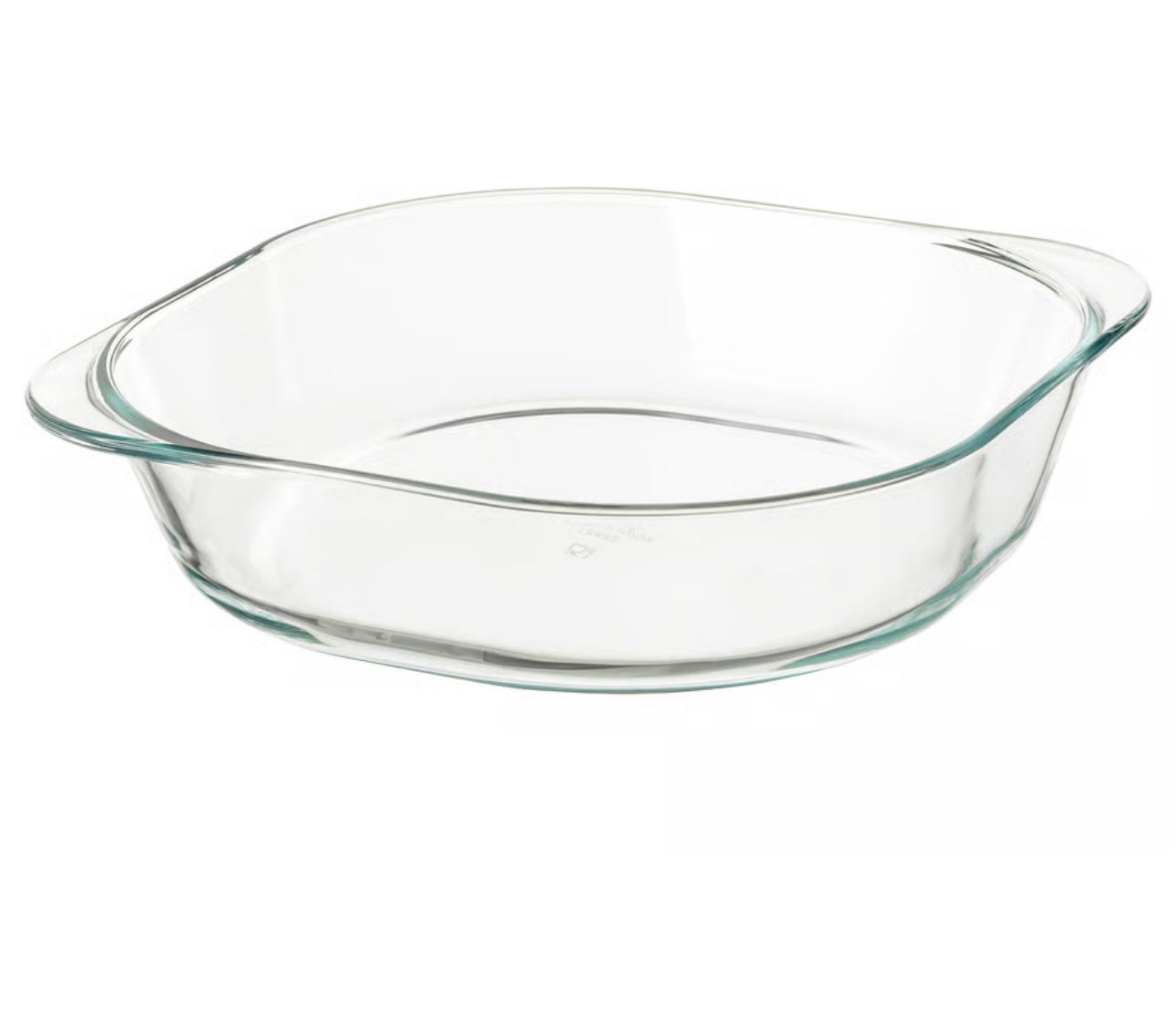 IKEA FÖLJSAM Baking dish, clear glass, 24.5x24.5 cm (9 ¾x9 ¾ ")