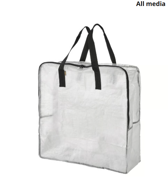IKEA DIMPA Storage bag, clear, 65x22x65 cm (25 ½x8 ¾x25 ½ ")