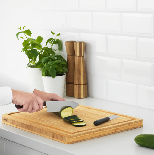 IKEA FÖRDUBBLA 2-piece knife set, gray