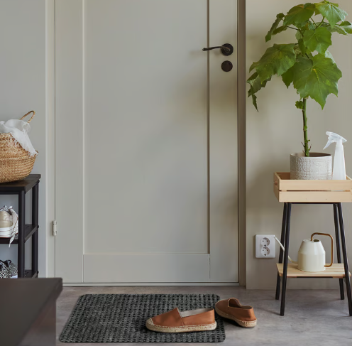 IKEA FRIKTION Door mat, gray, 38x58 cm (1 ' 3 "x1 ' 11 ")