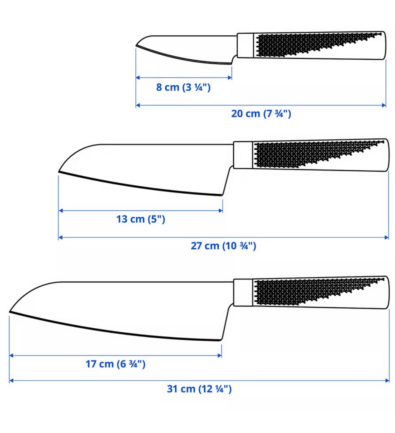 IKEA FÖRSLAG 3-piece knife set