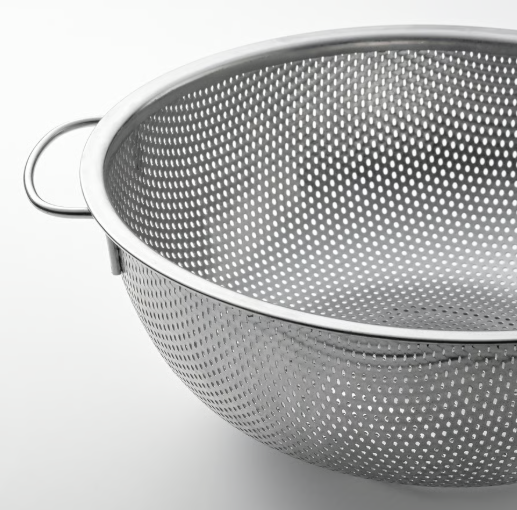 IKEA IDEALISK Colander, stainless steel, Round