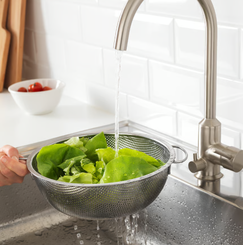 IKEA IDEALISK Colander, stainless steel, Round