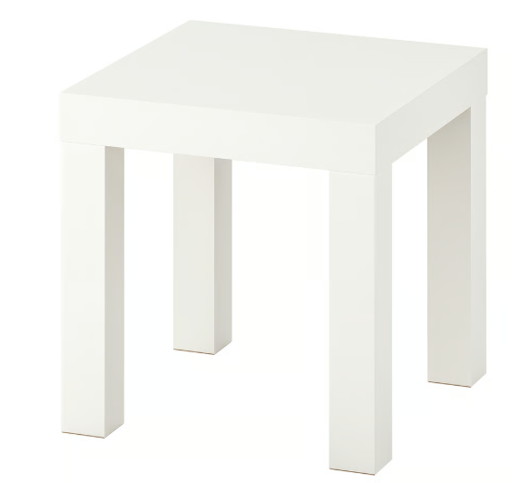 IKEA LACK Side table, white, 35x35 cm (13 3/4x13 3/4 ")