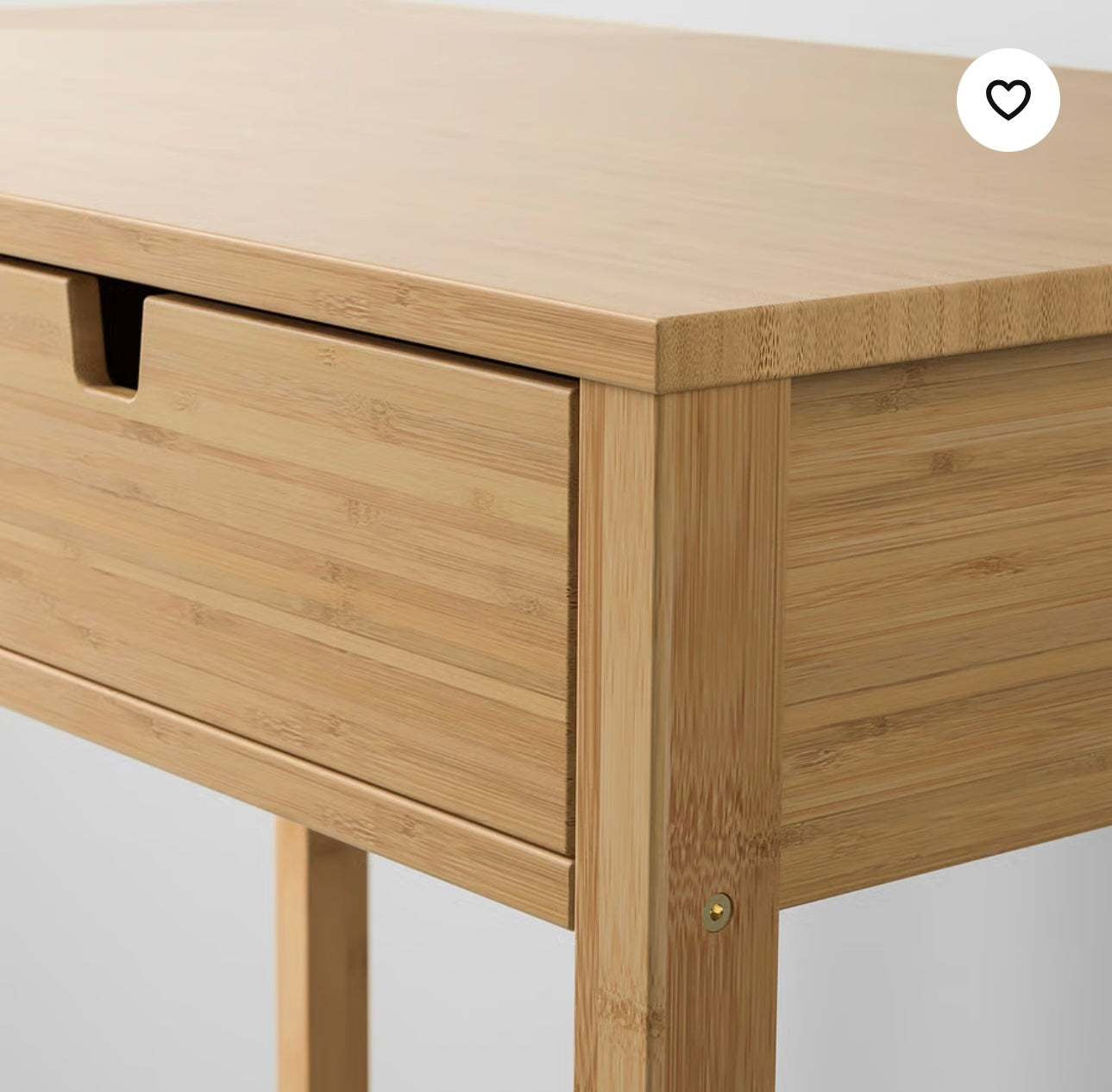 IKEA NORDKISA Dressing table, bamboo, 76x47 cm (29 7/8x18 1/2 ")
