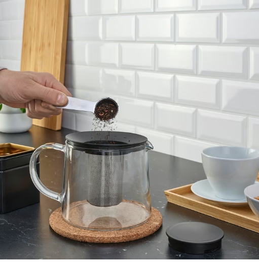 IKEA RIKLIG Teapot, glass, 1.5 l (1.6 qt)