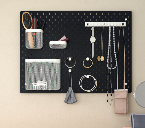 IKEA SKÅDIS Pegboard, white, 76x56 cm (30x22 ")