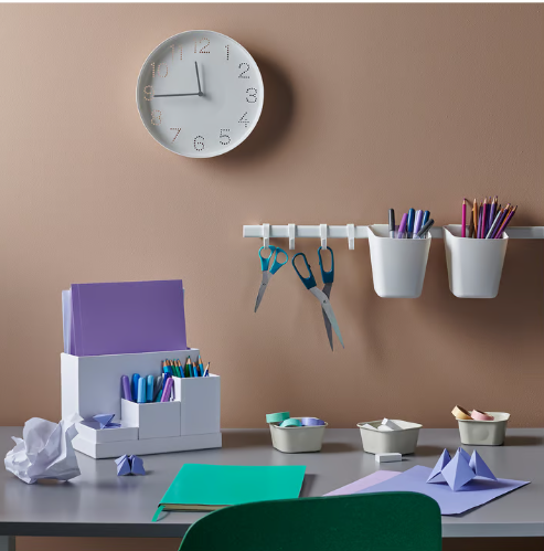 IKEA TROMMA Wall clock, white, 25 cm (9 ¾ ")