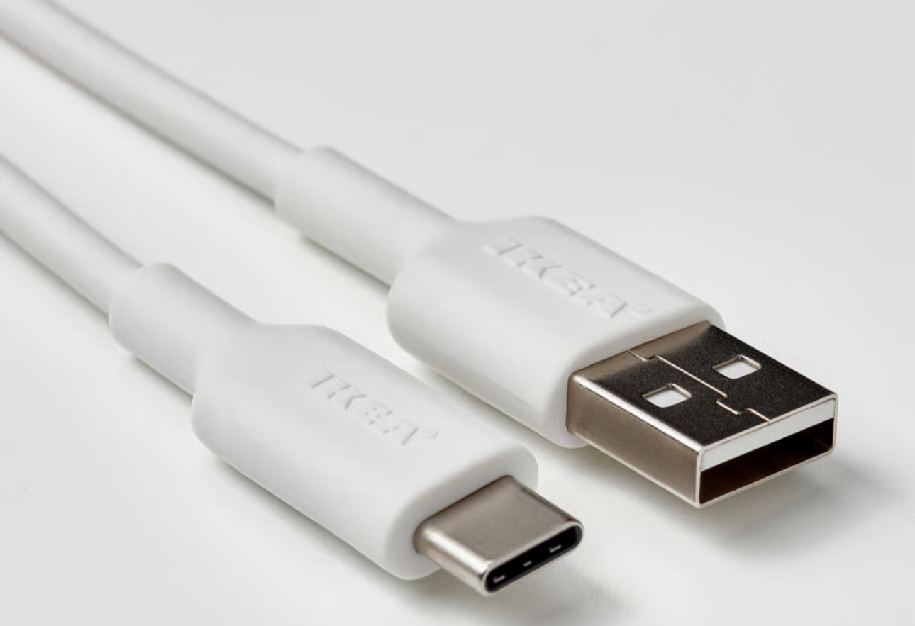 IKEA SITTBRUNN USB-A to USB-C, white, 2 m (78 ¾ ")