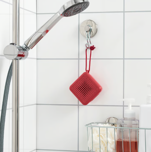 IKEA VAPPEBY Portable bluetooth speaker, waterproof red