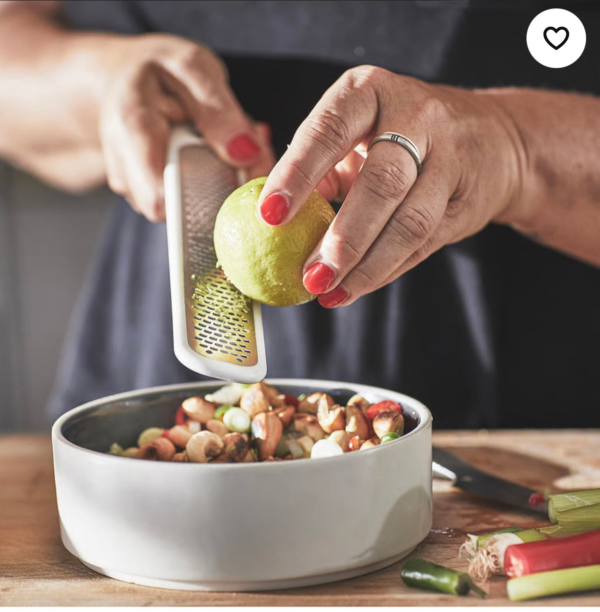 IKEA UPPFYLLD Handheld zester, off-white