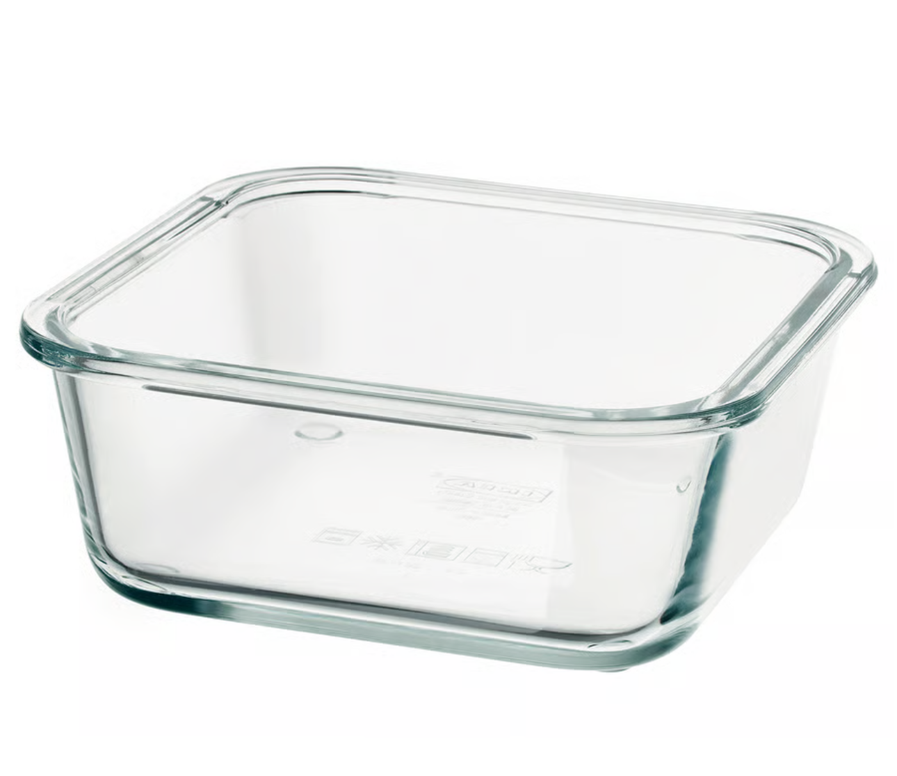 IKEA 365+ Food container, square/glass, 600 ml (20 oz)