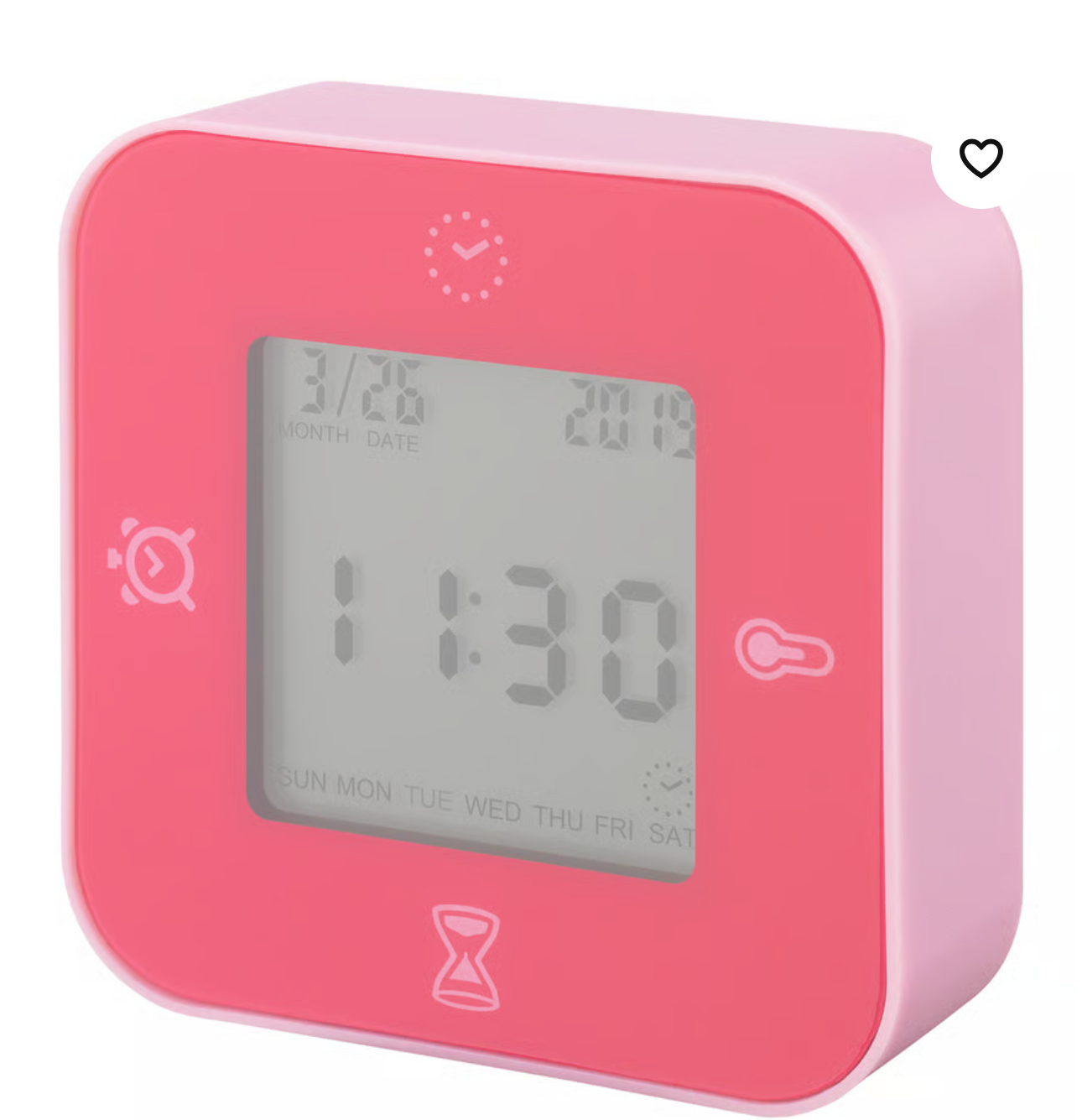 IKEA KLOCKIS Clock/thermometer/alarm/timer, 7x7 cm (2 ¾x2 ¾ ")