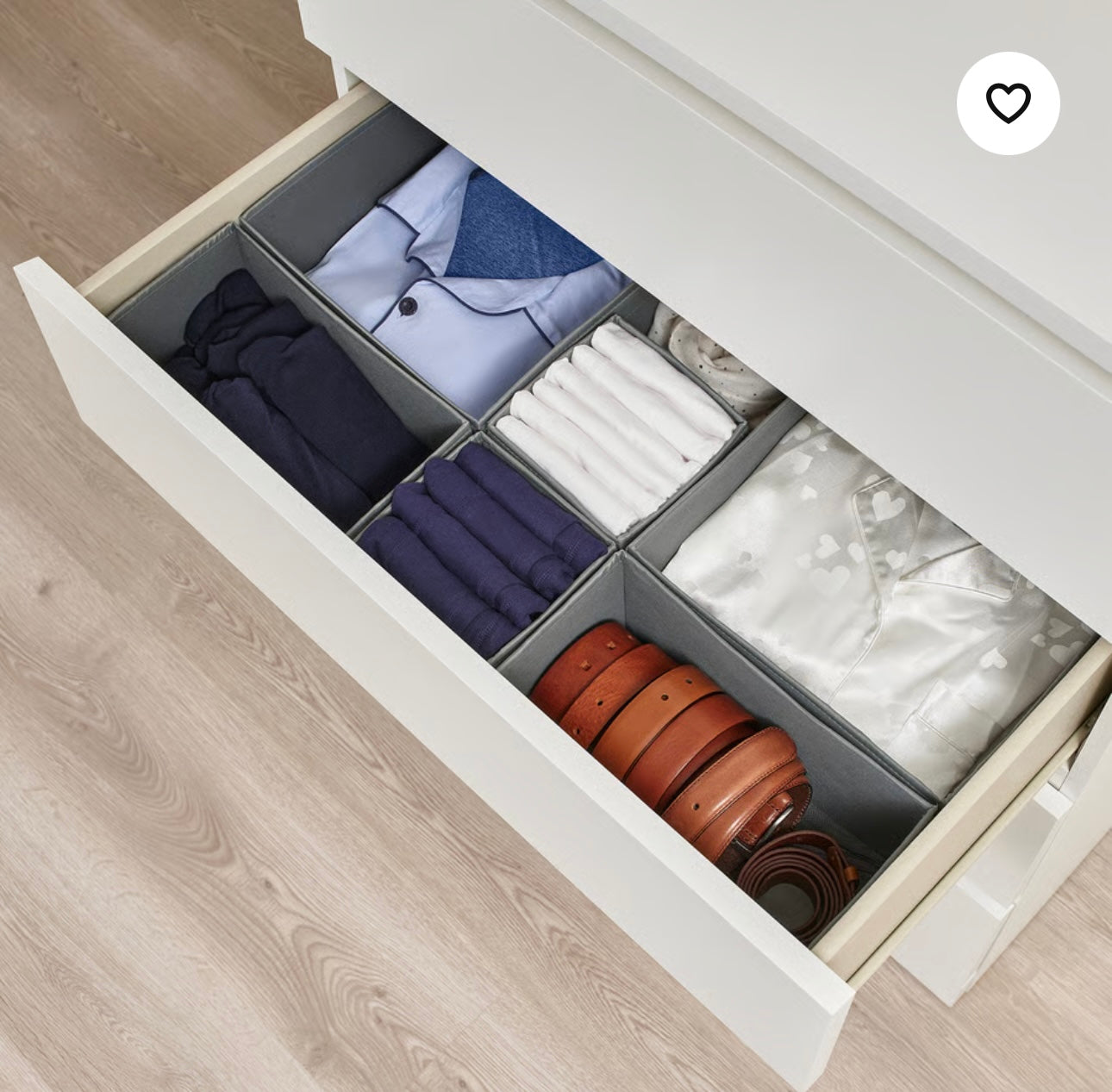 IKEA SKUBB Box, set of 6, dark gray