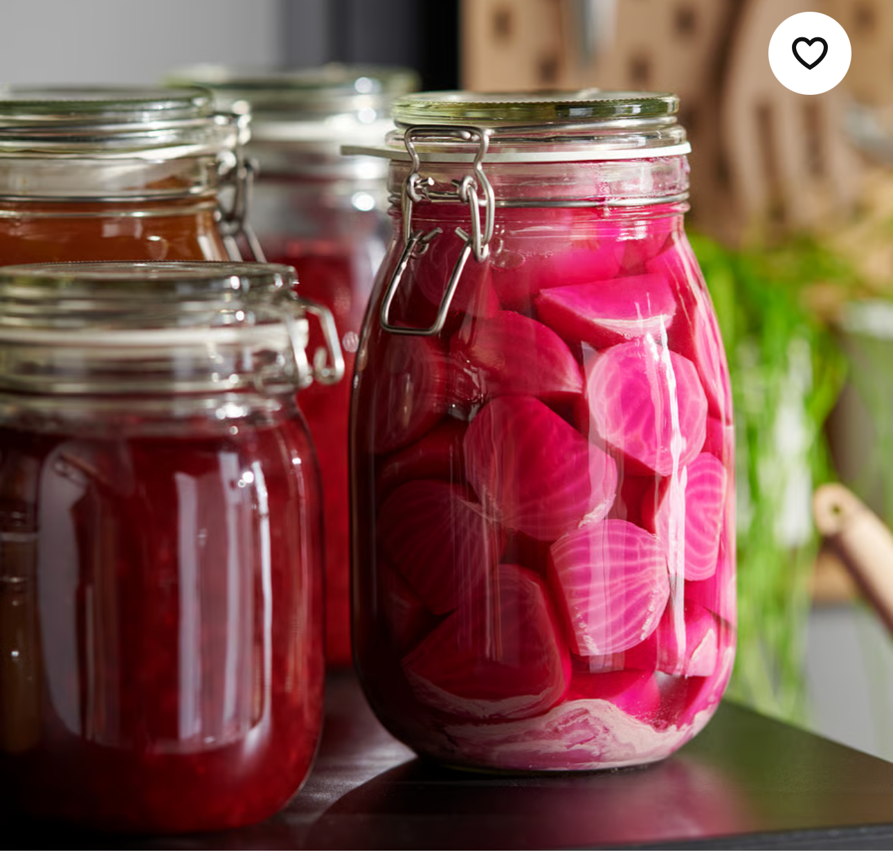 IKEA KORKEN Jar with lid, clear glass