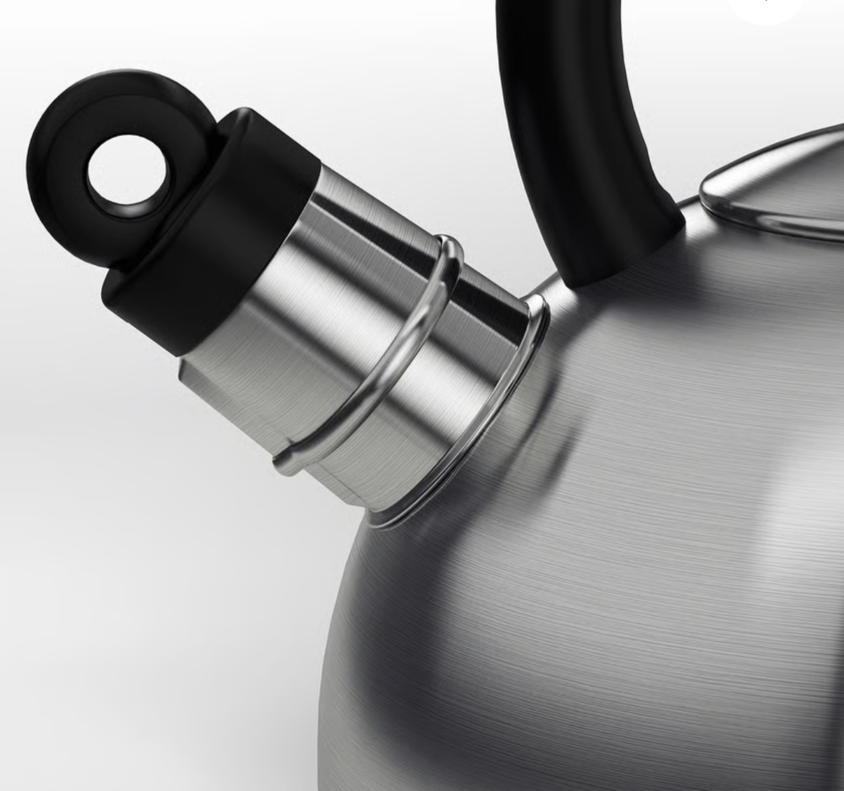 IKEA VATTENTÄT Kettle, stainless steel/black, 2 l (2 qt)