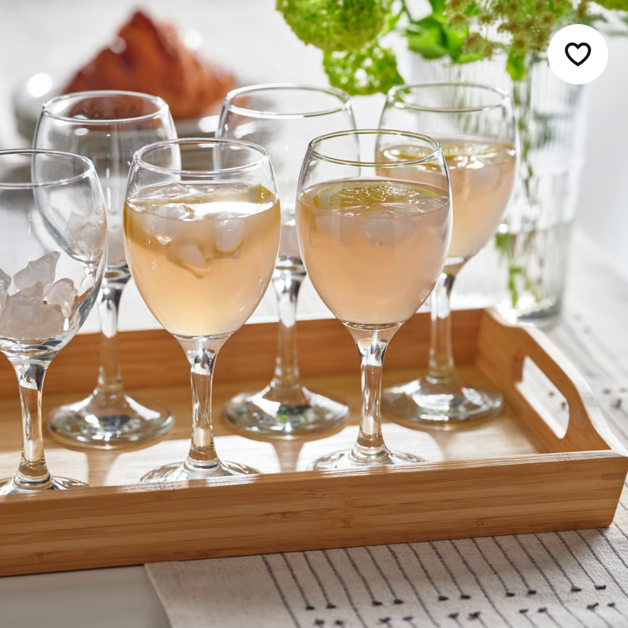 IKEA New ÄNKEBLOMSTER Wine glass, clear glass, 25 cl (8 oz)