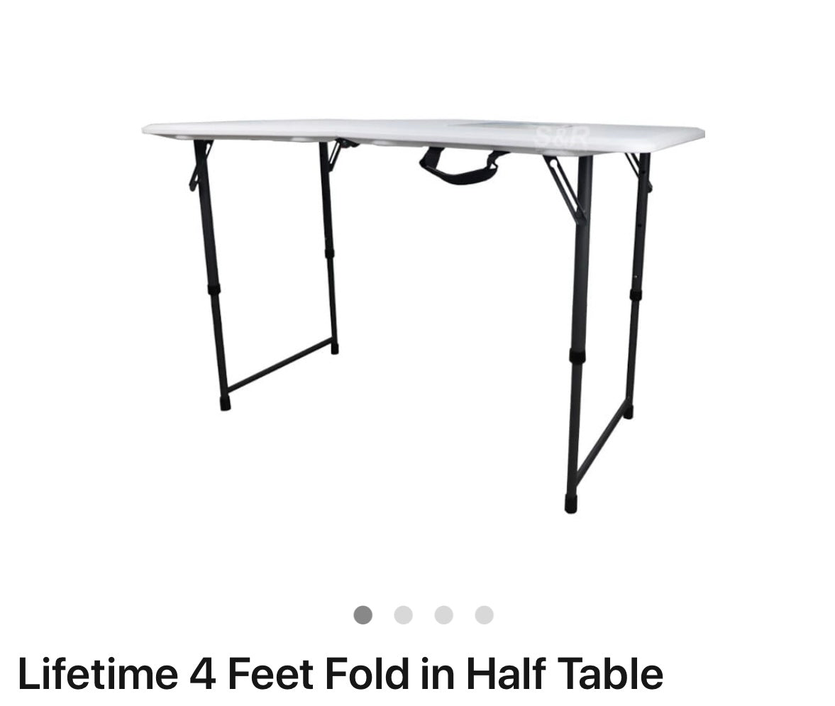 Lifetime Foldable Table 4ft 1pc