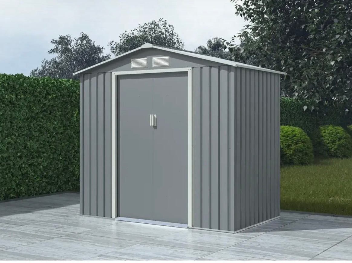 Galvanized Metal Shed (213 x 127 x 195 cm) from ACE