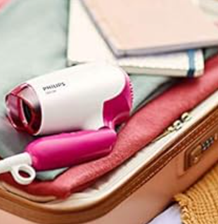 PHILIPS BHD003 Hairdryer DryCare Essential, 1400W, White/Pink