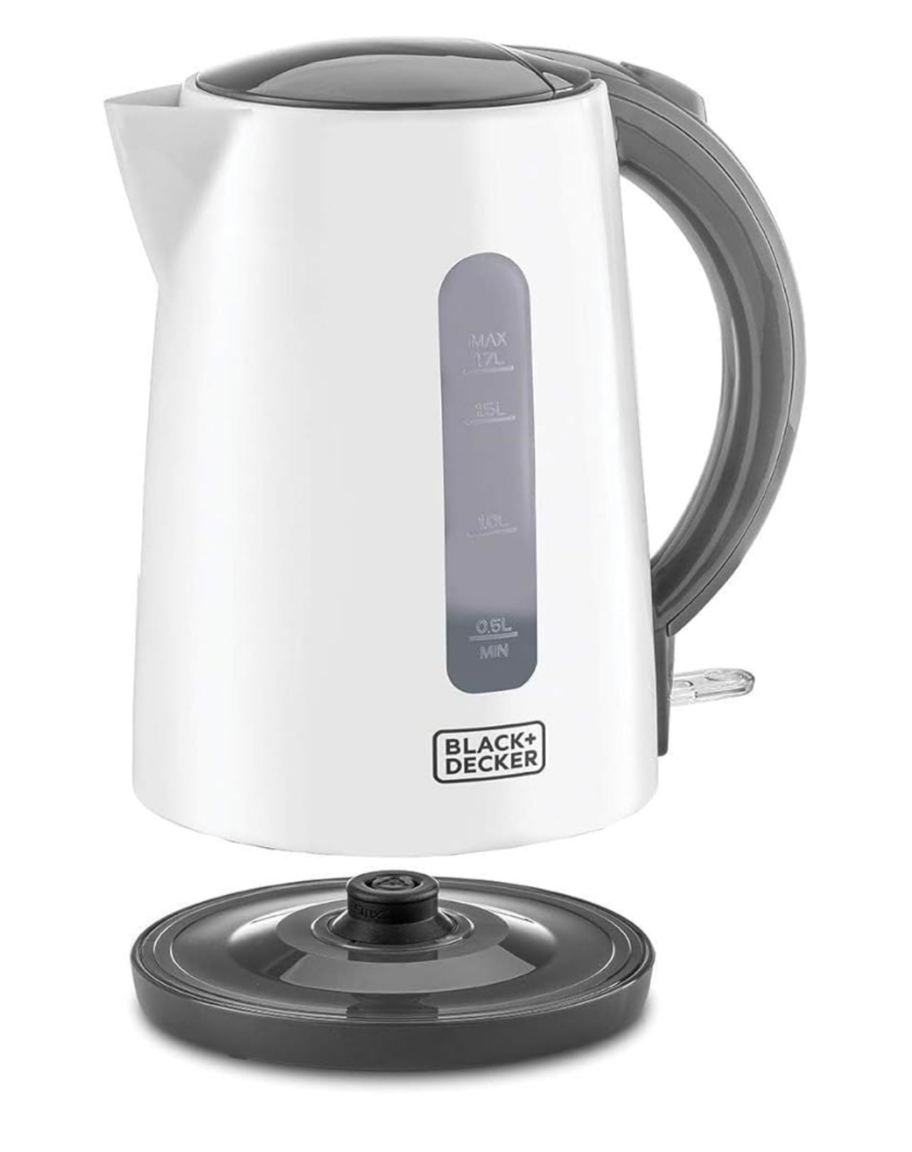 BLACK+DECKER Cordless Electric Kettle, 2200W, 1.7L Plastic