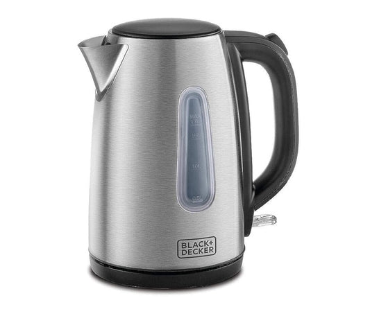 BLACK+DECKER Cordless Electric Kettle, 2200W Power, 1.7L Stainless Steel