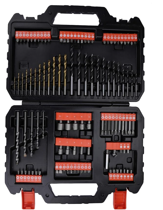 Black+Decker 109-Pieces Mixed Accessories Set Black A7200-Xj