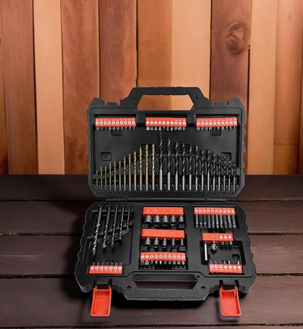 Black+Decker 109-Pieces Mixed Accessories Set Black A7200-Xj
