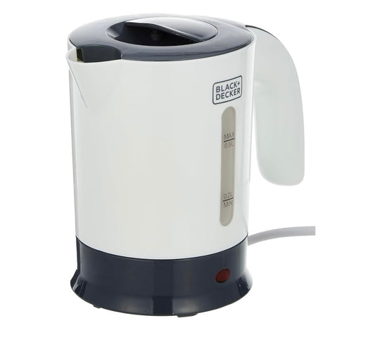 Black+Decker Travel Kettle, White - Tr250Ja