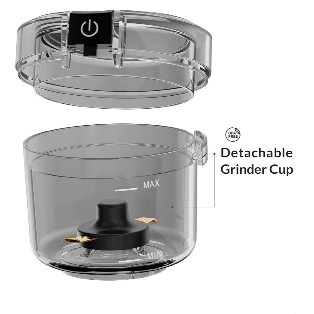 Feller Germany, Electric Coffee Grinder, 150W Premium Titanium-Coated Blade