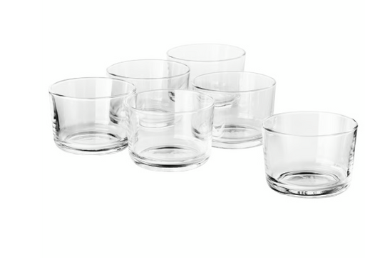 IKEA 365+ Glass, clear glass, 18 cl (6 oz) 6 pcs