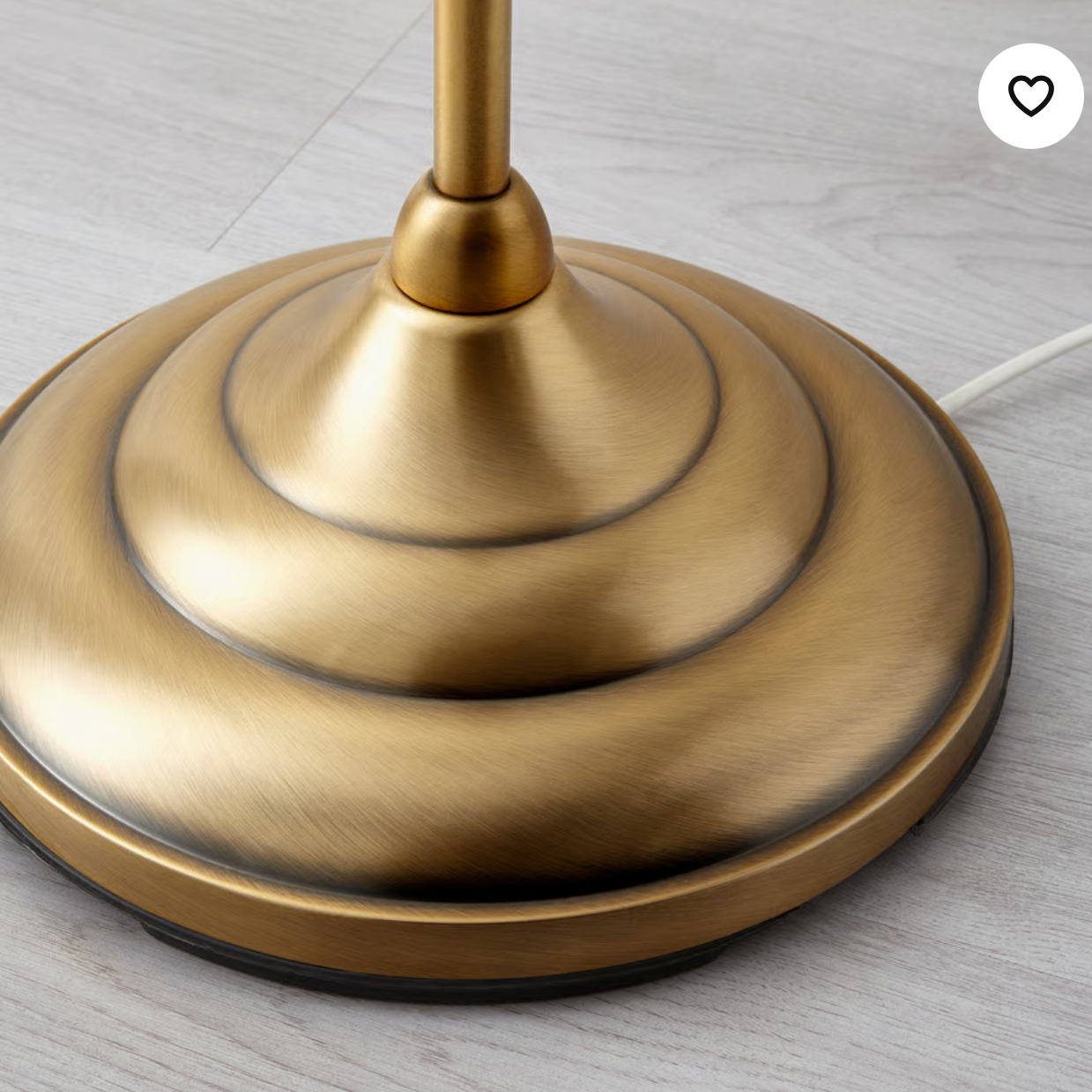 IKEA ÅRSTID Floor lamp, brass/white