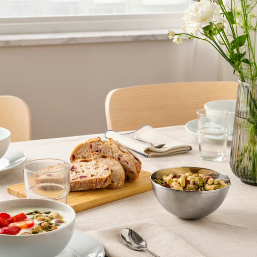 IKEA BLANDA BLANK Serving bowl, stainless steel, 12 cm (5")