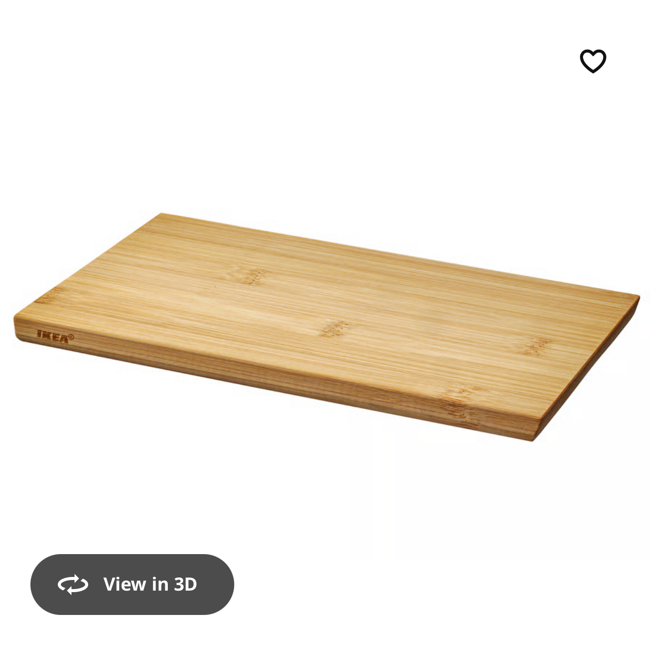 IKEA APTITLIG Cutting board, bamboo, 24x15 cm (9 ½x6 ")
