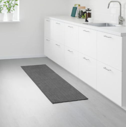 IKEA BRYNDUM Kitchen mat, gray, 45x120 cm (1 ' 6 "x3 ' 11 ")