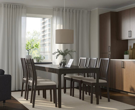 IKEA EKEDALEN Extendable table, Dark Brown oak, 180/240x90 cm