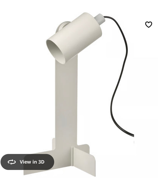 IKEA FLOTTILJ Desk lamp, beige